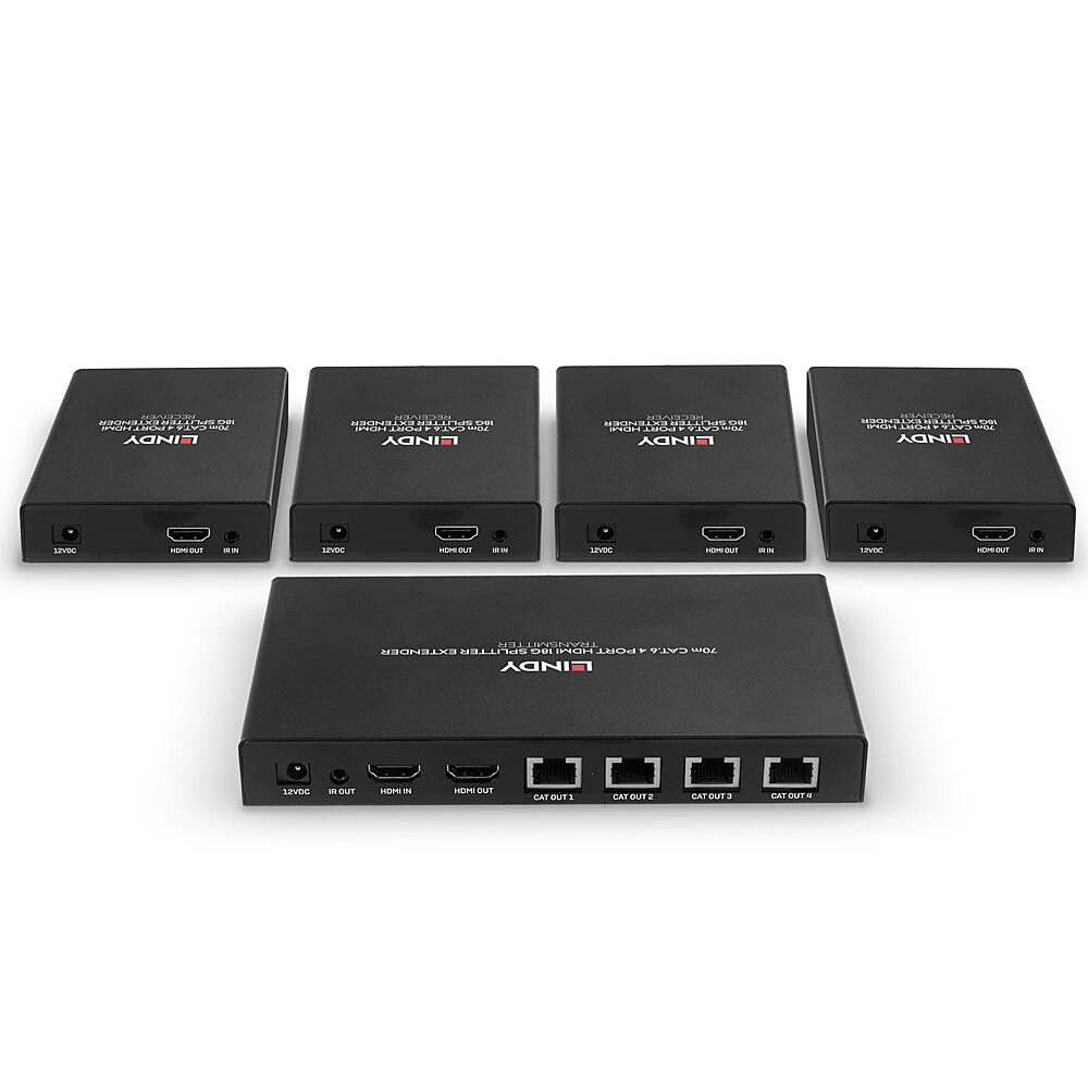 LINDY CAT6 Hdmi 4 Port  4k60 Splitter Extender 70m