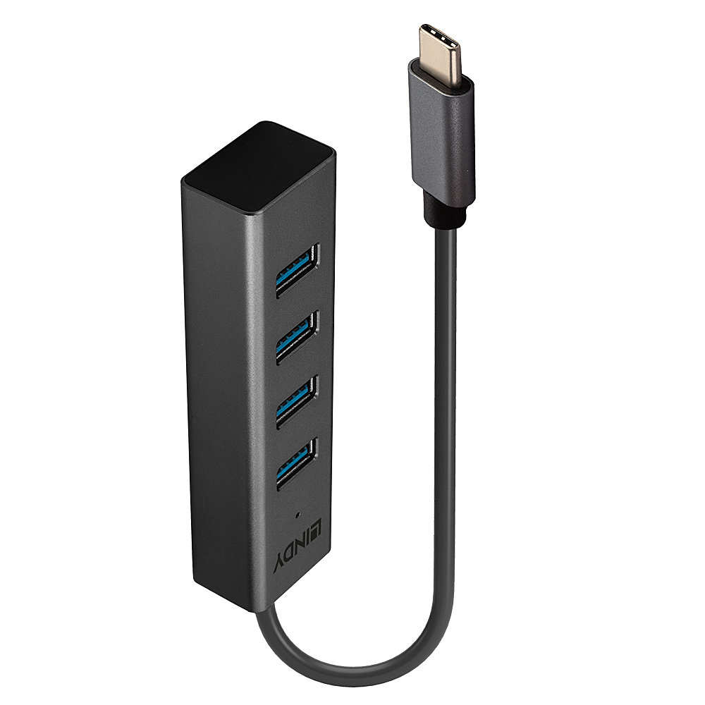 LINDY USB 3.2 Type C 4 Port Hub