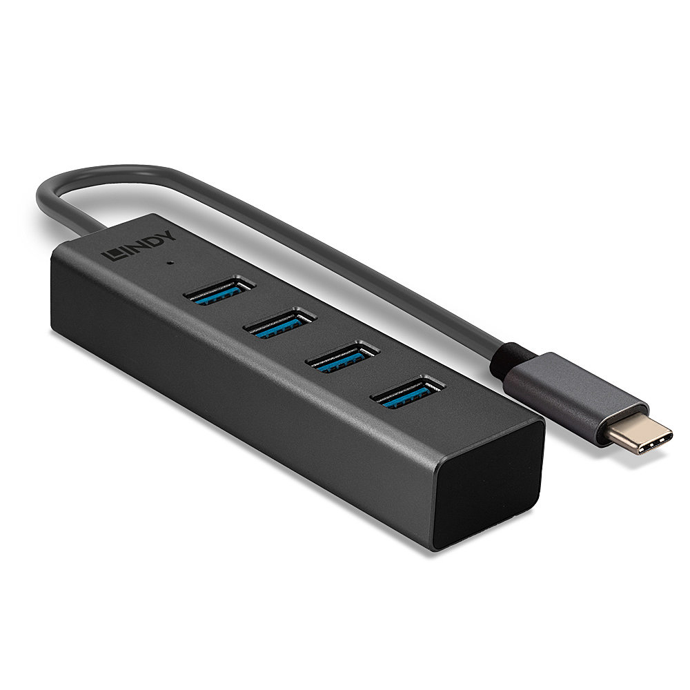 LINDY USB 3.2 Type C 4 Port Hub