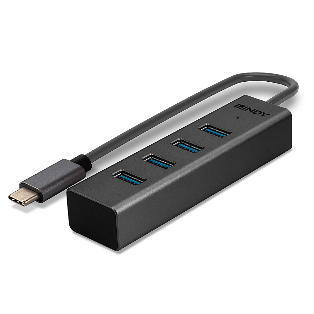 LINDY USB 3.2 Type C 4 Port Hub