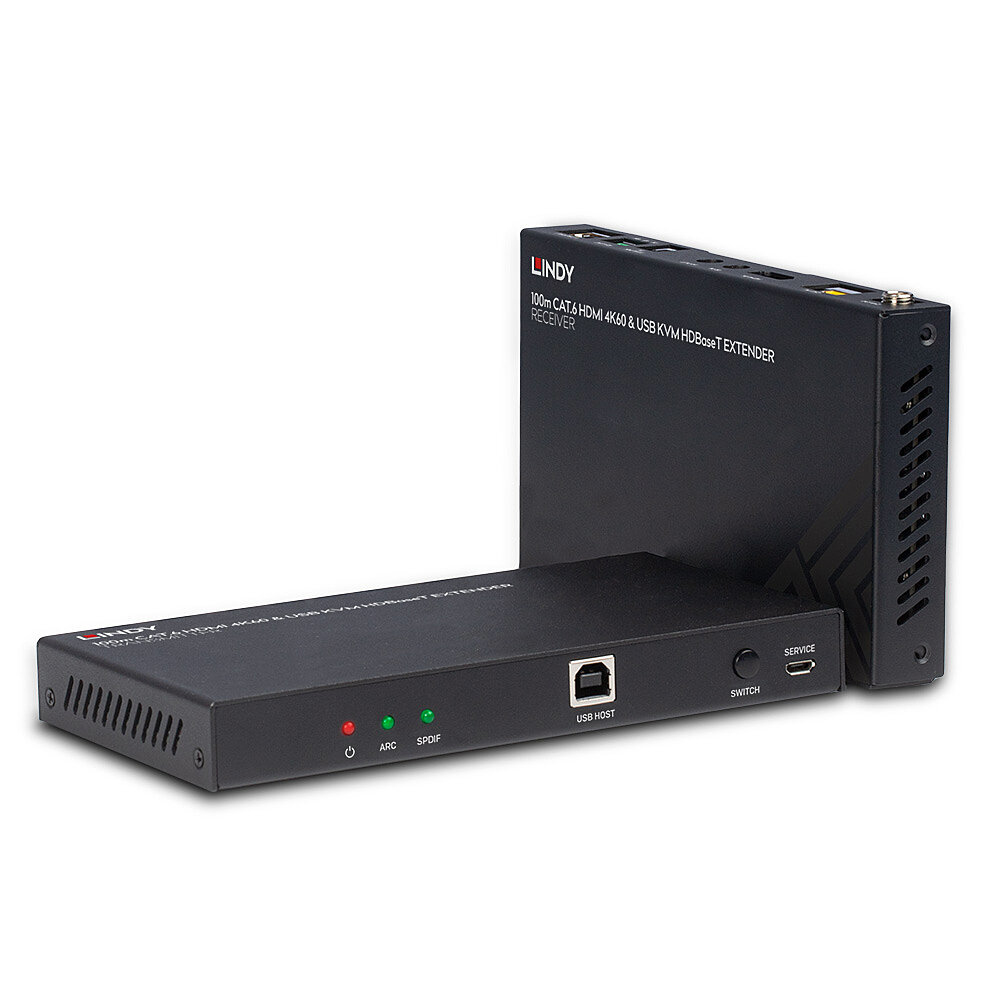 LINDY CAT6 Hdmi 4k60, Audio, Ir And Rs-232 Hd Baset KVM Extender 100m