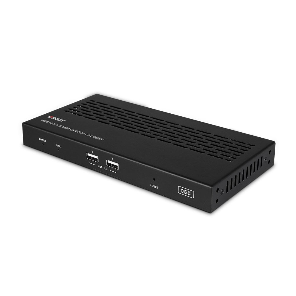 LINDY 4k30 Hdmi USB Over Ip Decoder