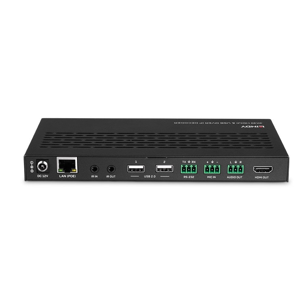 LINDY 4k30 Hdmi USB Over Ip Decoder
