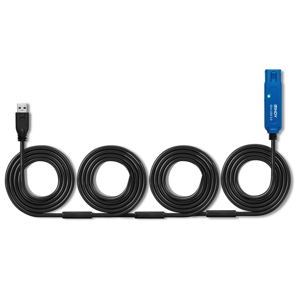 LINDY Cable Active Extension Pro - USB 3.2 - 30m  - Black