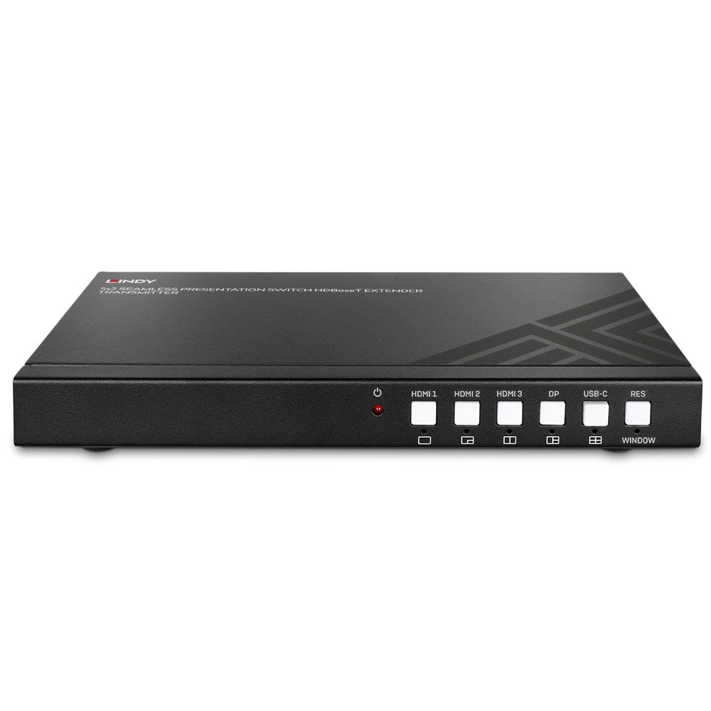 LINDY 5x2 Seamless Presentation Switch Hd Base T Extender