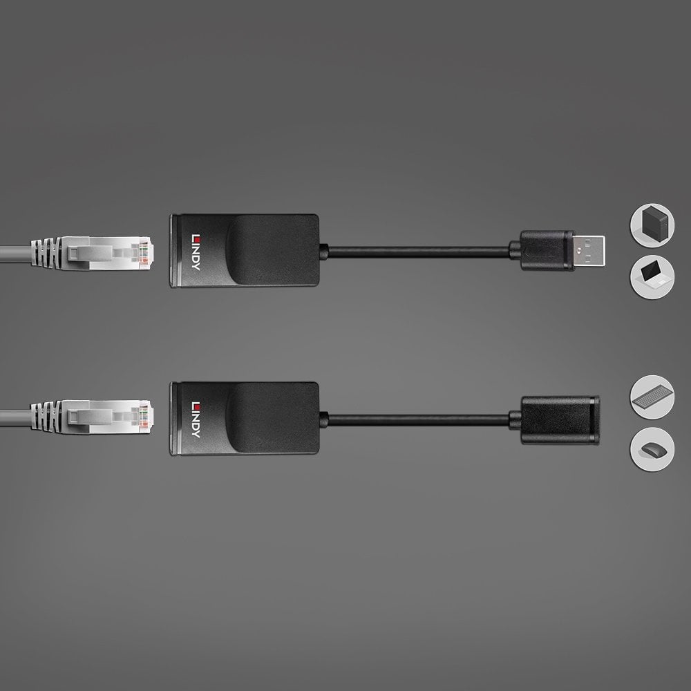 LINDY 60m USB 1.1 CAT6 Extender Basic