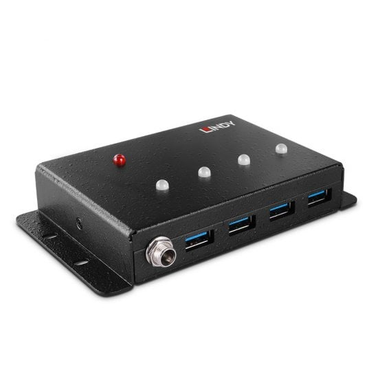 LINDY 4 Port USB 3.0 Metal Hub