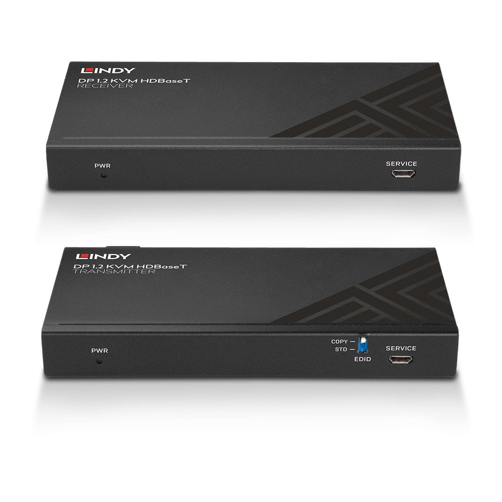 LINDY CAT6 DisplayPort 1.2 USB Ir And Rs-232 Hdbaset KVM Extender 150m