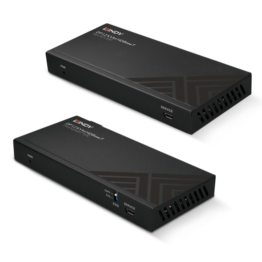 LINDY CAT6 DisplayPort 1.2 USB Ir And Rs-232 Hdbaset KVM Extender 150m
