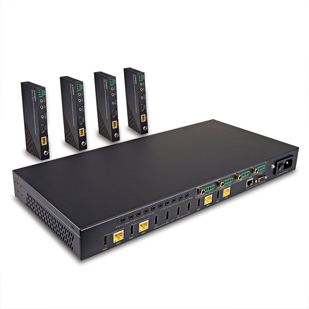 LINDY CAT6 4x4 Hdmi 4k60 Hdbaset Matrix Extender 150m