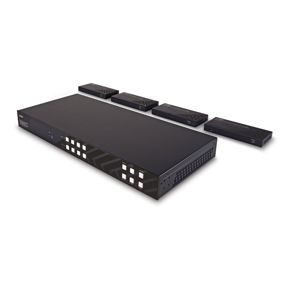 LINDY CAT6 4x4 Hdmi 4k60 Hdbaset Matrix Extender 150m