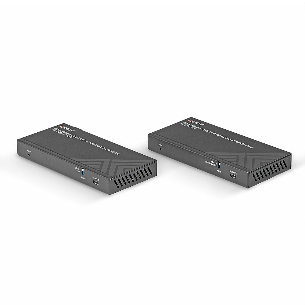 LINDY CAT6 Hdmi 4k60 USB 2.0 Hdbaset KVM Extender 150m