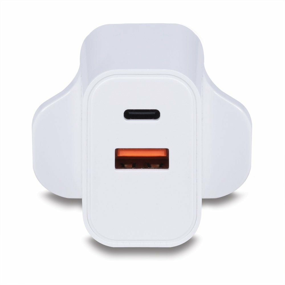 LINDY 30w USB Type A + C Charger Uk Plug