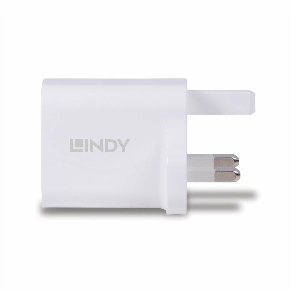 LINDY 30w USB Type A + C Charger Uk Plug