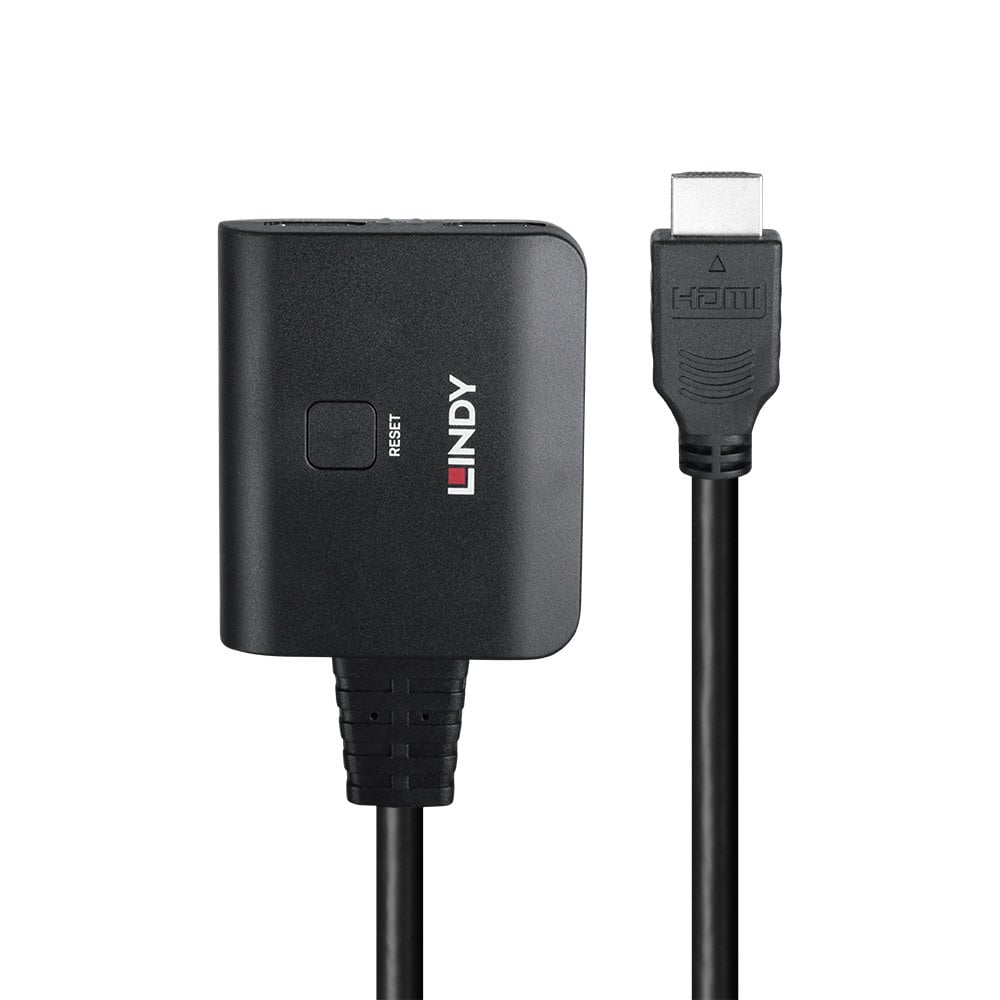 LINDY Splitter Cable - 4k60 - 2 Port Hdmi