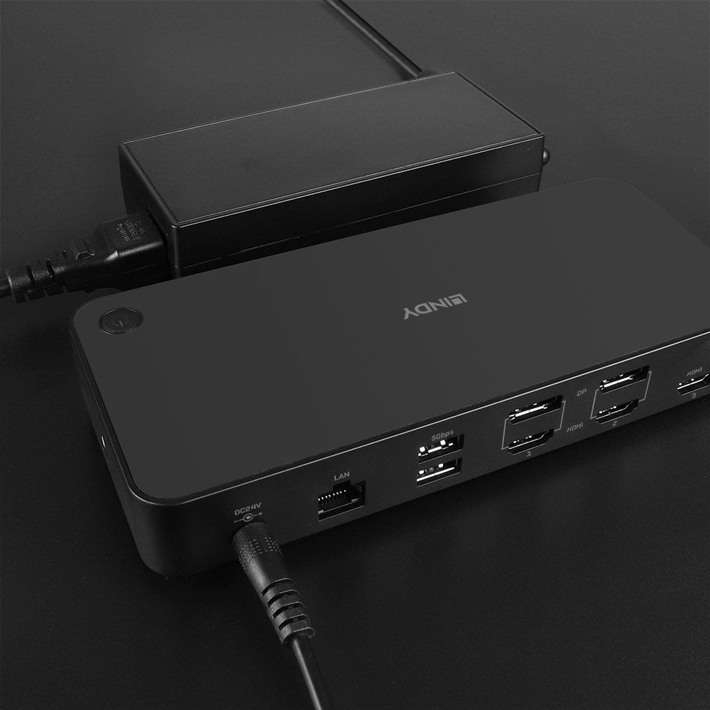 LINDY USB Type C A Hybrid Laptop Docking Station