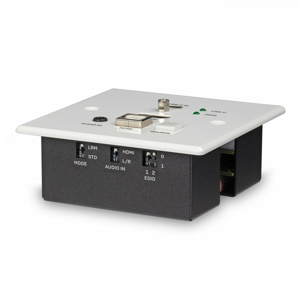 LINDY CAT6 Hdmi 4k60 & Type C Hdbaset Uk Wall Plate KVM Extender, Transmitter 150m