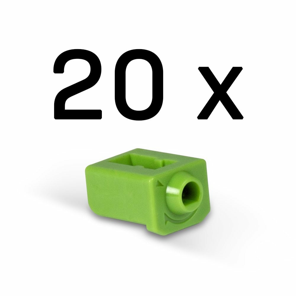LINDY Rj-45 Port Blockers Without Key - Pack Of 20, Green