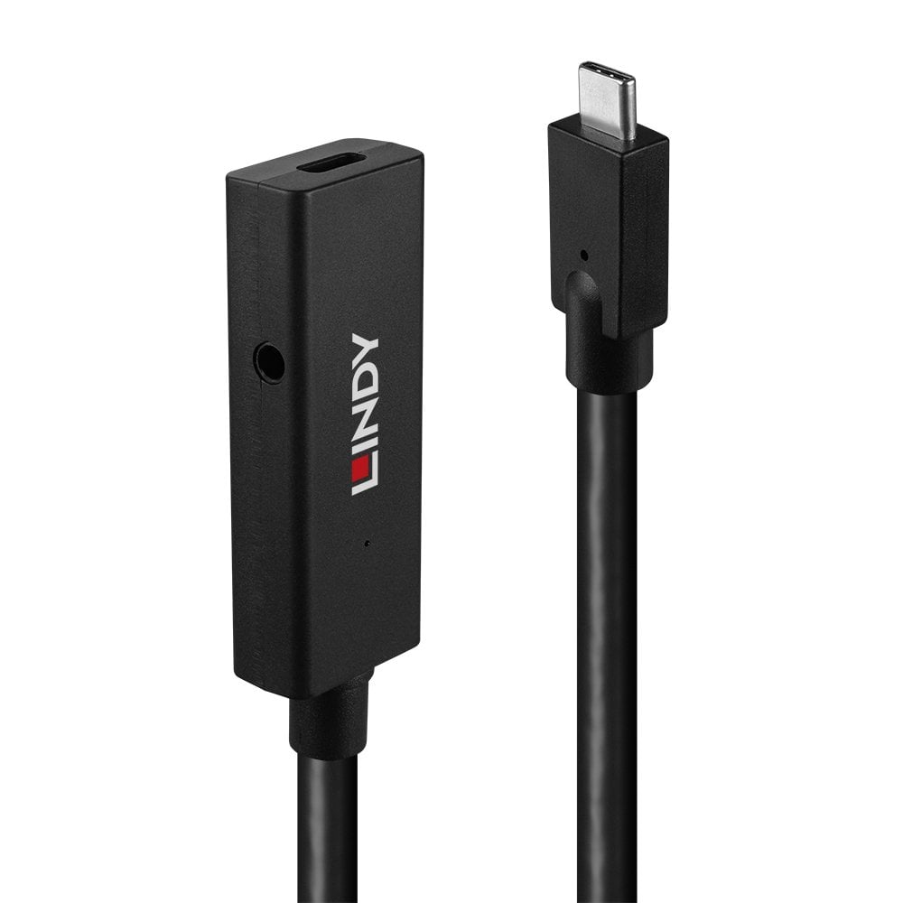 LINDY Cable - Active Extension - USB-c - USB-c - 5m - Black