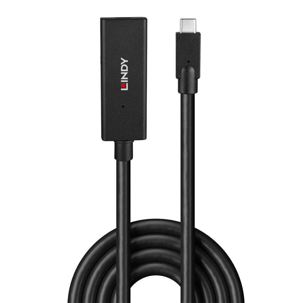 LINDY Cable - Active Extension - USB-c - USB-c - 5m - Black