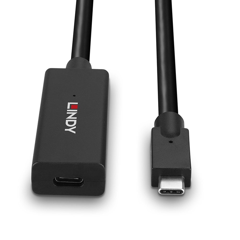 LINDY Cable - Active Extension - USB-c - USB-c - 5m - Black