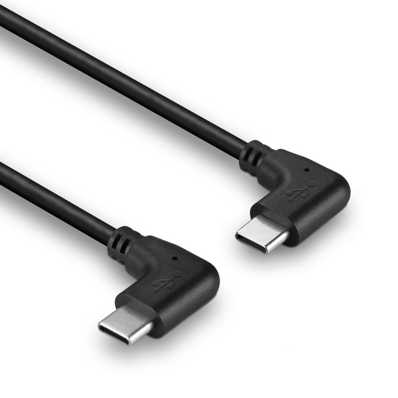 LINDY Cable - USB-c Male - USB-c  Male - 1m - 2 X 90 Degree Right Angle Black