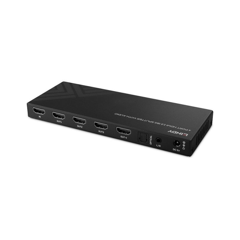 LINDY Splitter 4 Port Hdmi 8k60 Splitter With Audio