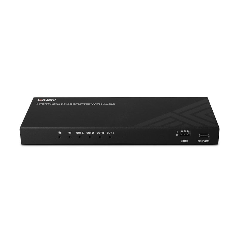 LINDY Splitter 4 Port Hdmi 8k60 Splitter With Audio
