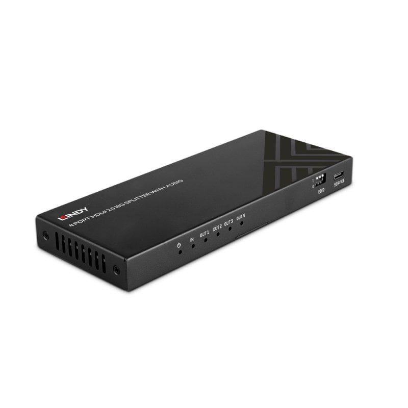 LINDY Splitter 4 Port Hdmi 8k60 Splitter With Audio