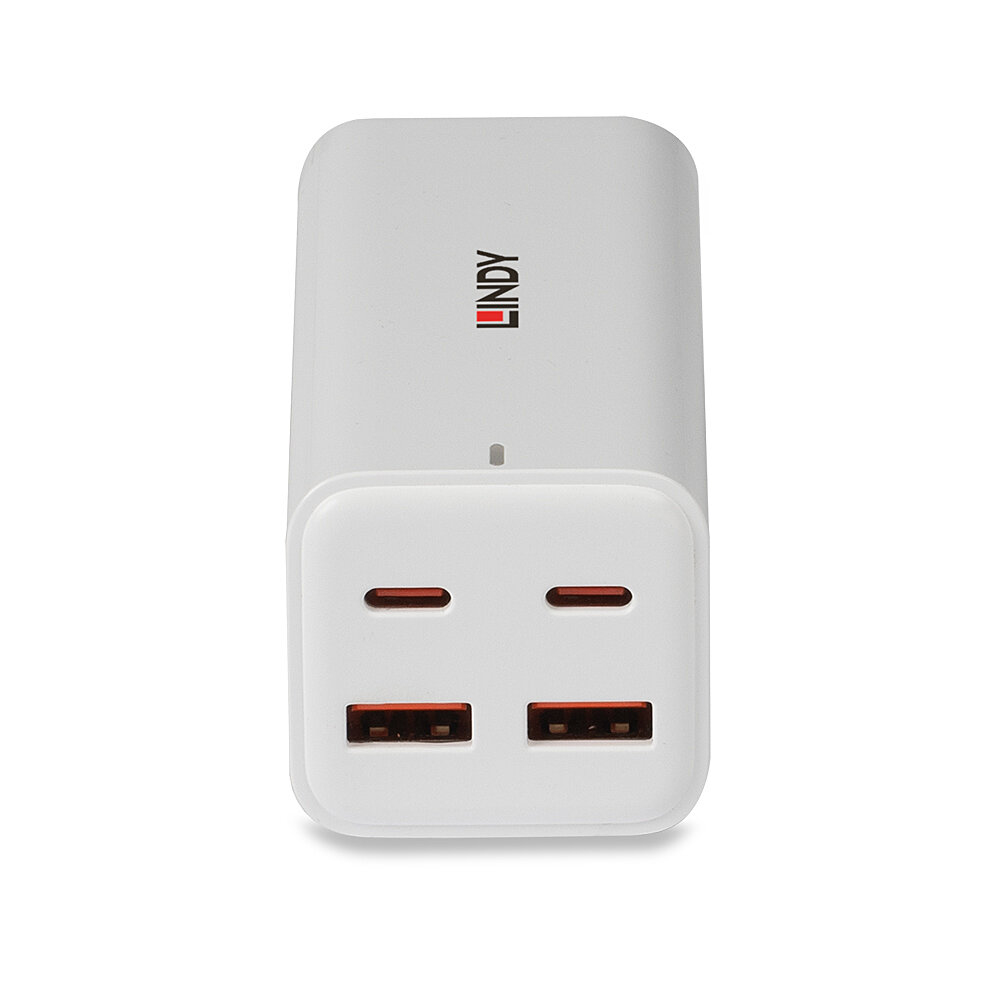 LINDY Desktop Gan Fast Charger 100w 4-port USB