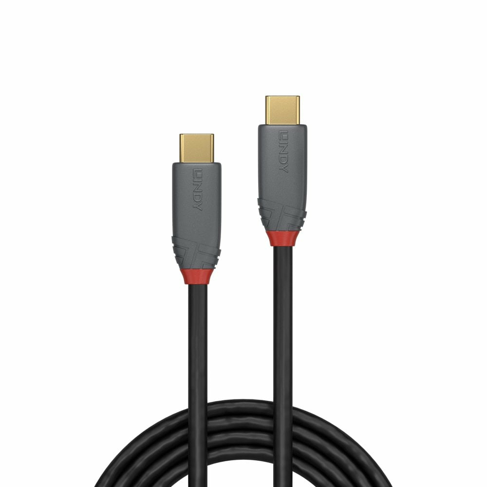 LINDY Cable USB 3.2 - USB-c Male - USB-c  Male - 2m - Anthraline With Power Delivery