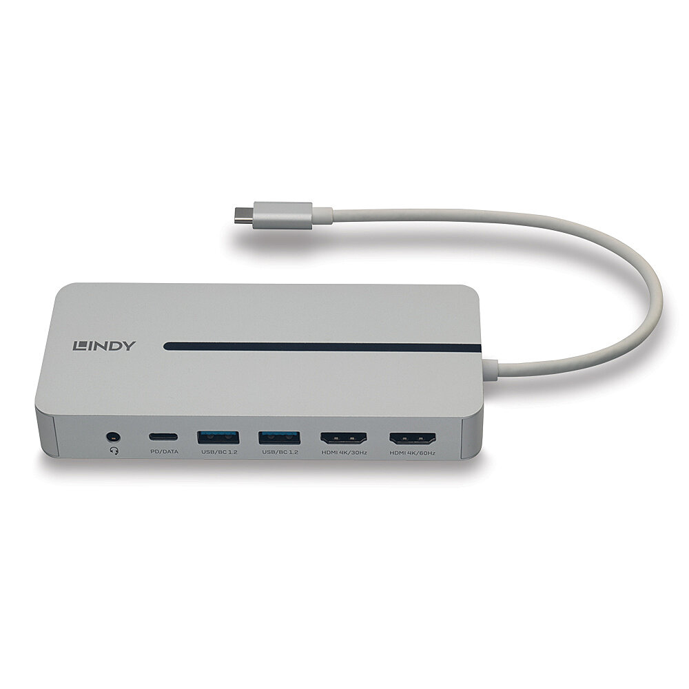 LINDY USB-c Mini Docking Station Dst-mx Duo - Dual Display 4k - 100w Pass-through Charging