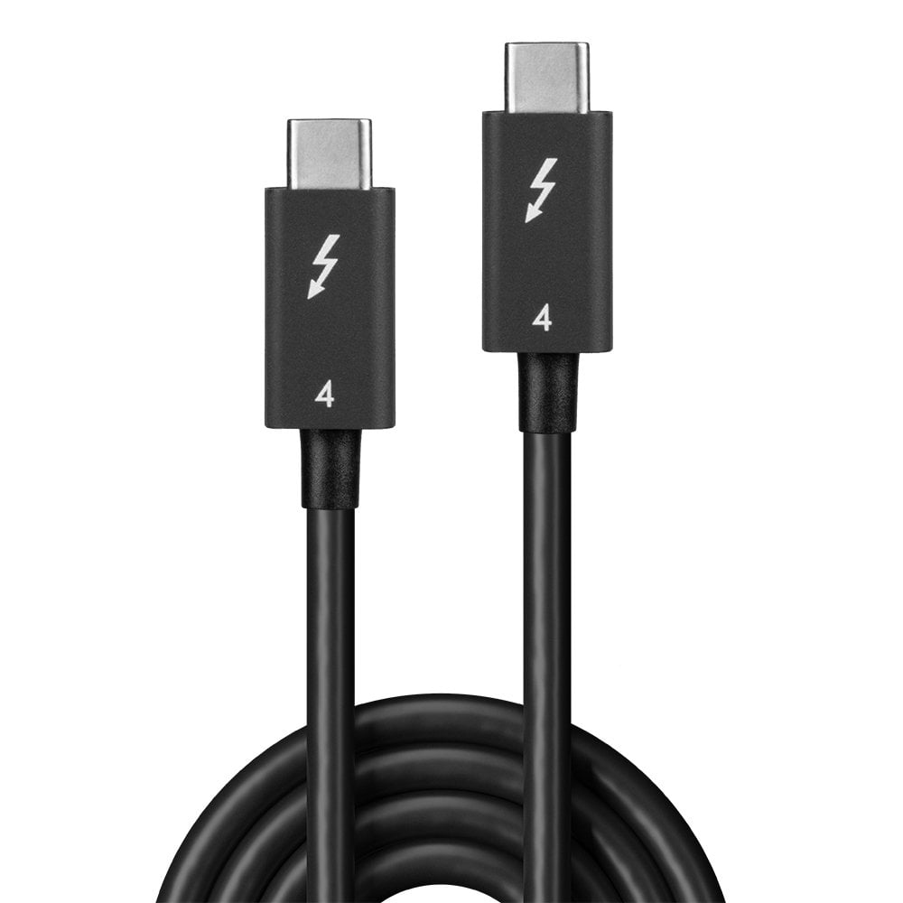 LINDY Cable Thunderbolt 4 - USB Type C Male With Emark To Male - 1m - Black