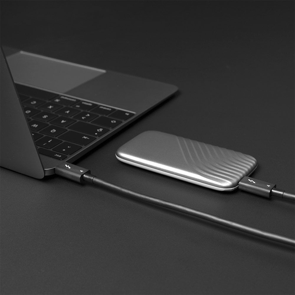 LINDY Cable Thunderbolt 4 - USB Type C Male With Emark To Male - 1m - Black