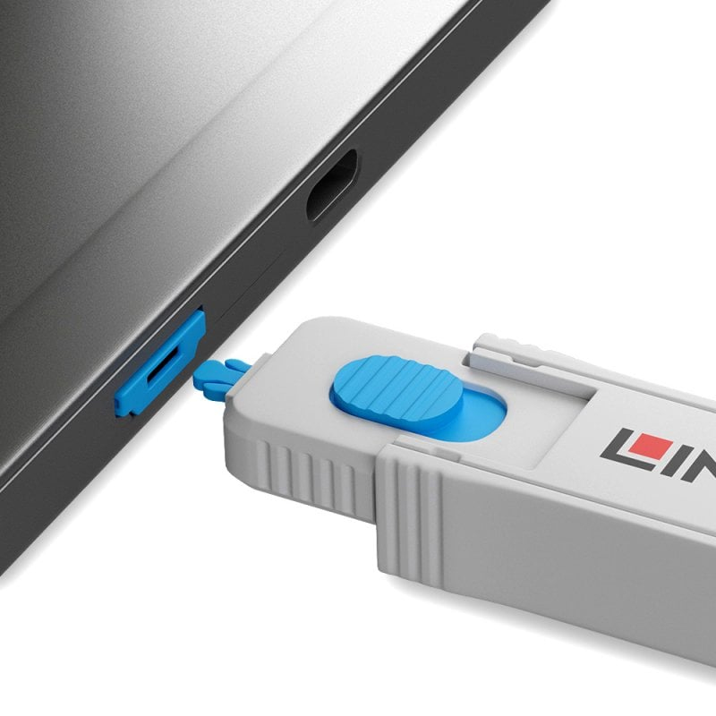 LINDY Hdmi Port Blockers Key Blue - Pack Of 4