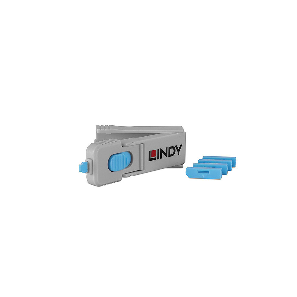LINDY Dp Port Blockers Key Blue - Pack Of 10,