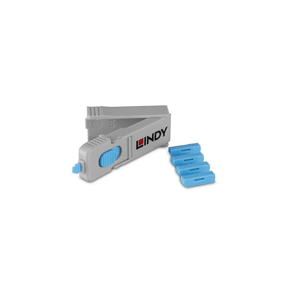 LINDY Dp Port Blockers Key Blue - Pack Of 10,