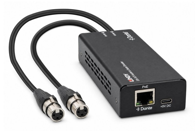 LINDY 2ch Xlr Audio To Dante Encoder