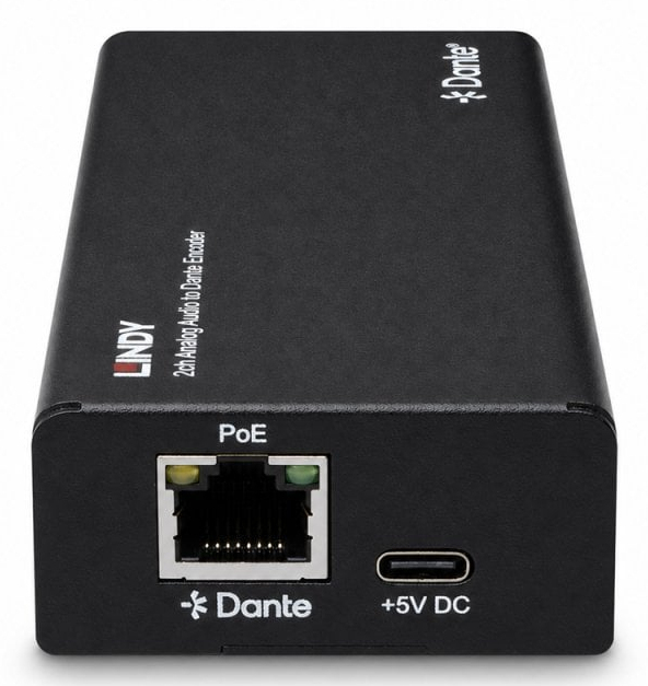 LINDY 2ch Analog Audio To Dante Encoder