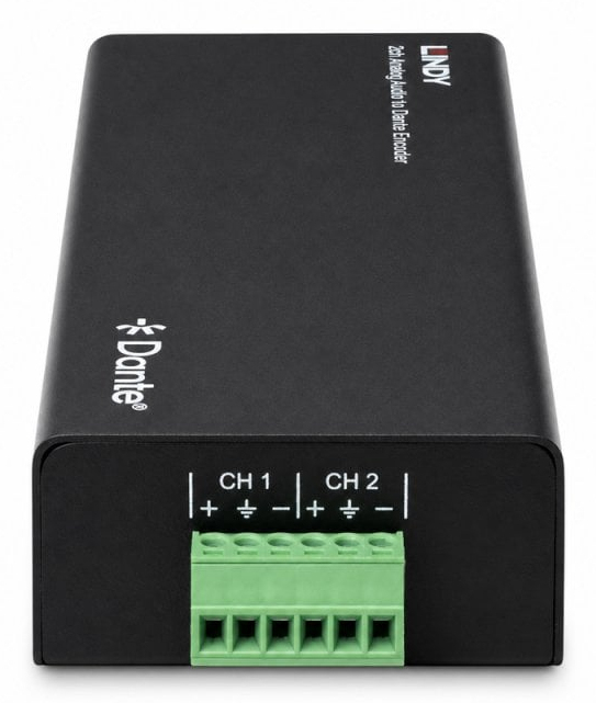 LINDY 2ch Analog Audio To Dante Encoder
