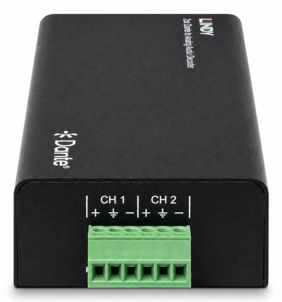 LINDY 2ch Dante To Analog Audio Decoder