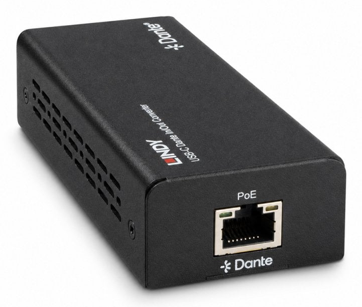 LINDY USB-c Dante In/out Converter