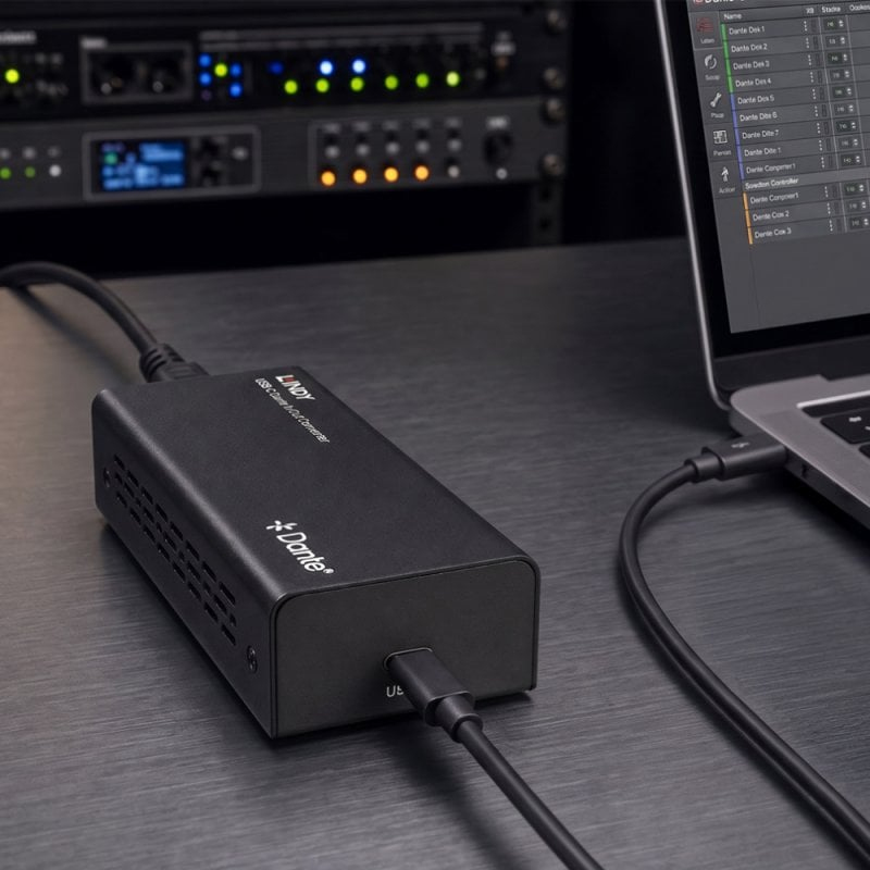 LINDY USB-c Dante In/out Converter