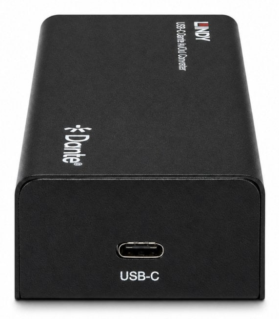 LINDY USB-c Dante In/out Converter