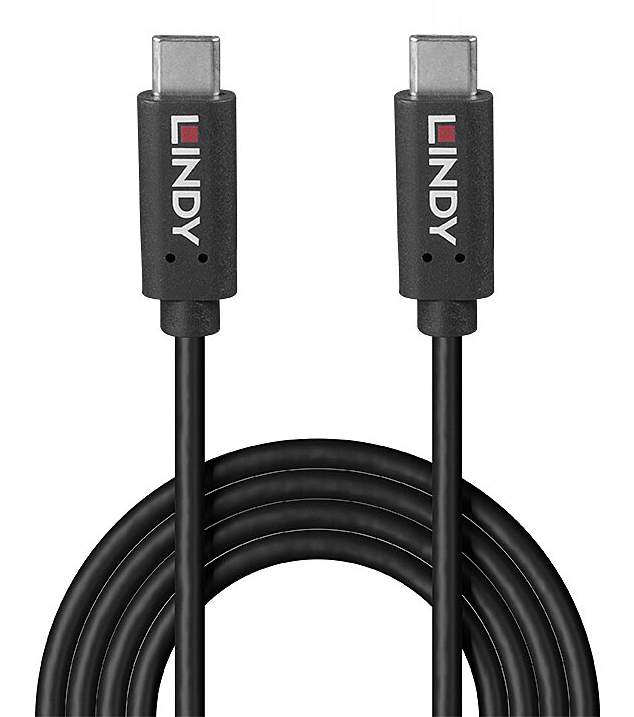 LINDY Cable - USB-c - USB-c - 1.5m 20gbps Grs - Black