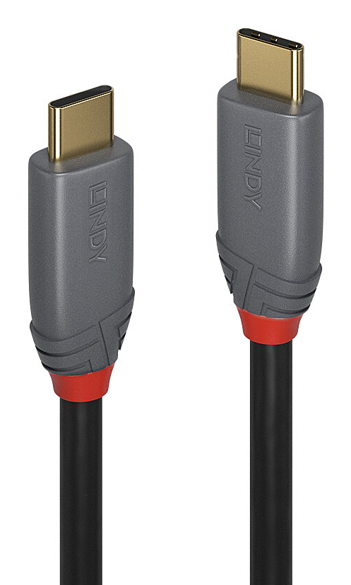 LINDY Cable - USB-c - USB-c - 3m 10gbps - Black Anthraline With Power Delivery 100w