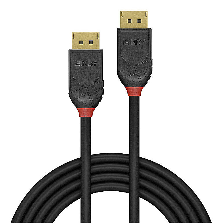 LINDY Cable - Dp -  Dp - 1m 80gbps - Blackline