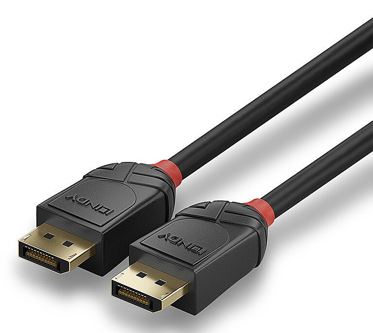 LINDY Cable - Dp -  Dp - 1m 80gbps - Blackline
