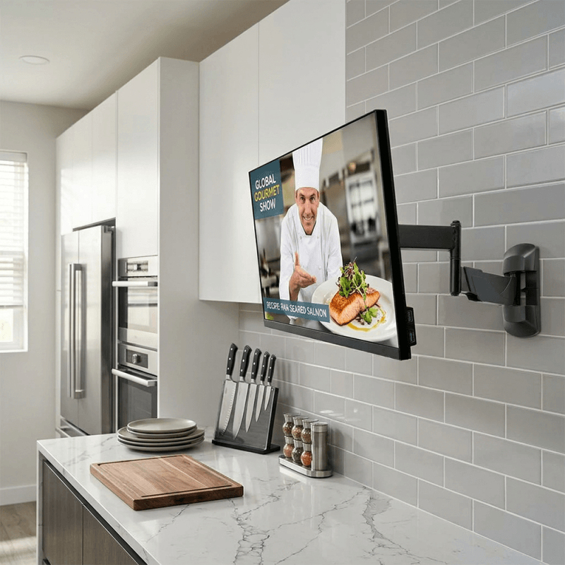 LINDY Tv Adjustable Display Mount - Wall - 1tv - Tilt/swivel/rotate - Upto 26in - Black