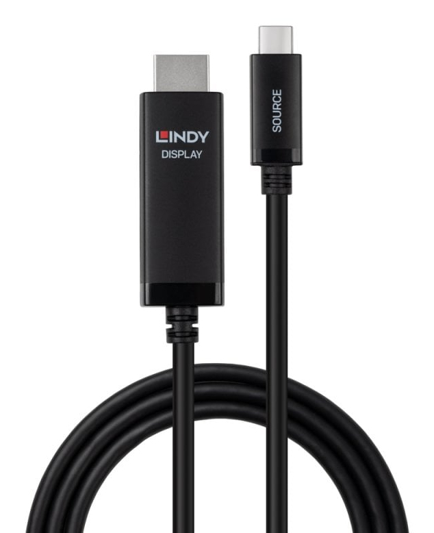LINDY Hdmi Cable - 8k 60hz - USB-c - 1m - Black